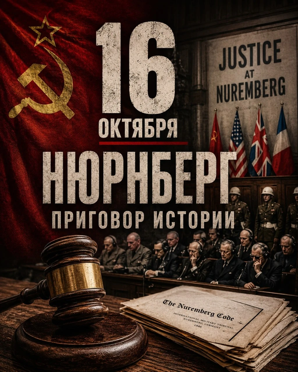 16 ОКТЯБРЯ — НЮРНБЕРГ: НОЧЬ, КОГДА ПРИГОВОР СТАЛ ИСТОРИЕЙ