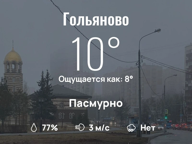 Что с погодой в Гольяново?