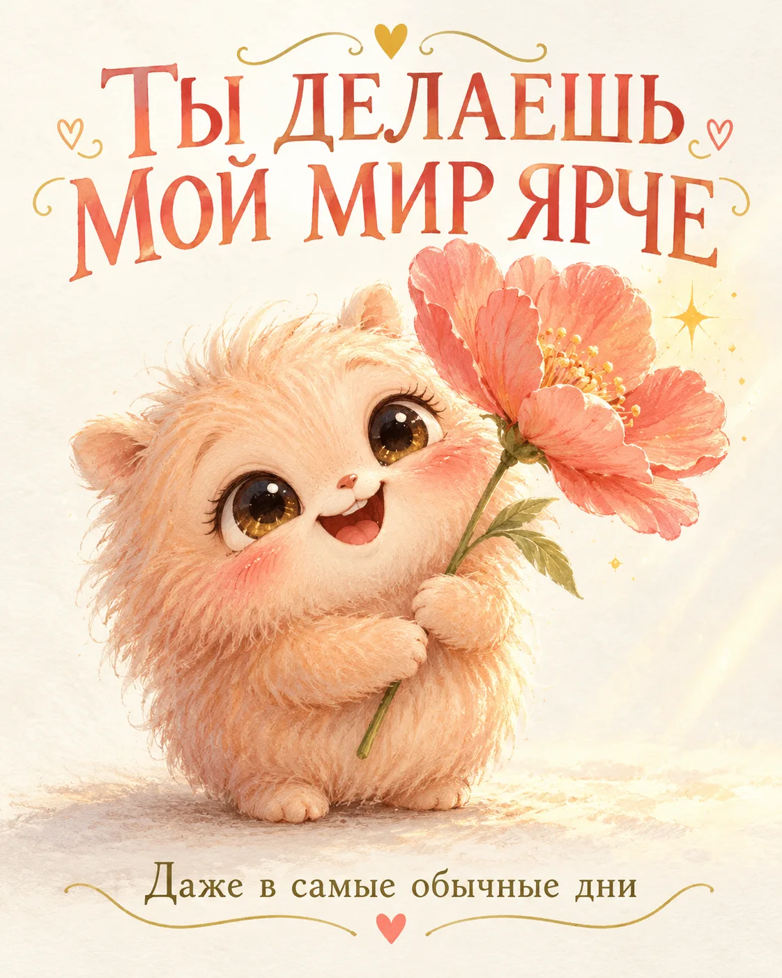 🌷 Иногда достаточно одной улыбки, чтобы день стал лучше. Особенно если улыбнулись тебе...
