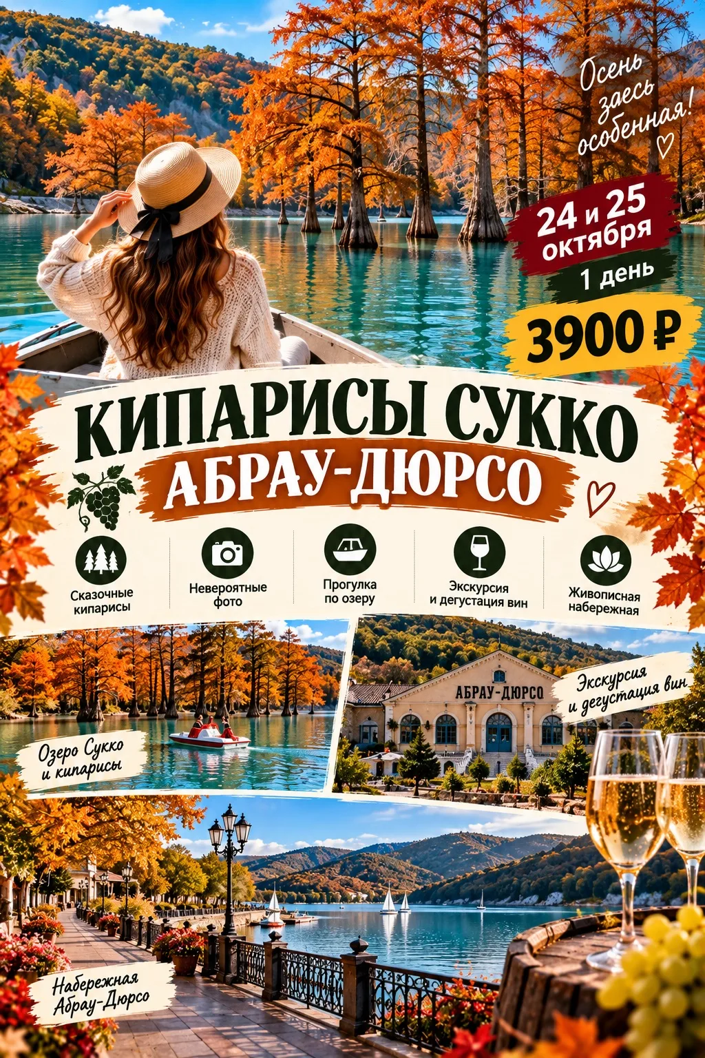 🍁 КИПАРИСЫ СУККО | АБРАУ-ДЮРСО — ОСЕНЬ, В КОТОРУЮ ХОЧЕТСЯ ВЛЮБИТЬСЯ! 🍷