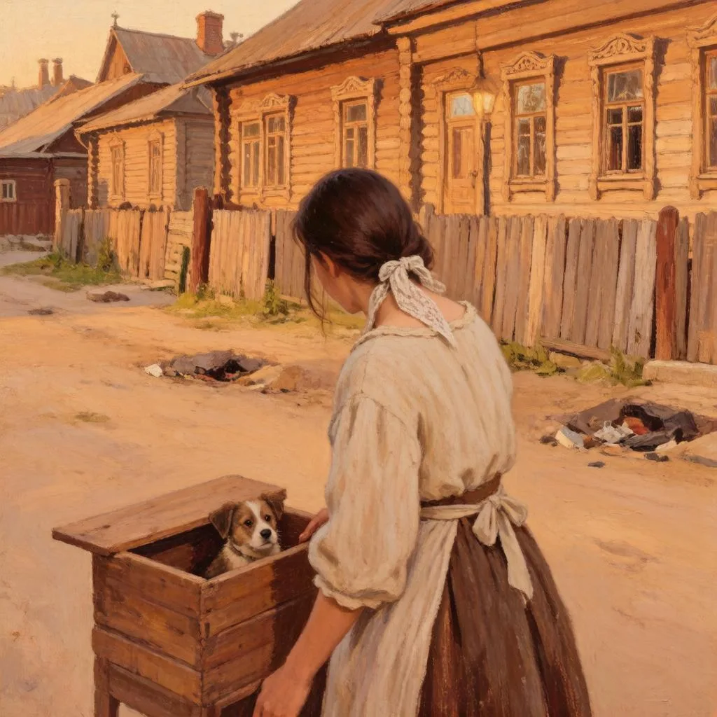 Собака с помойки. Притча, написанная в духе Льва Толстого🐶Я попросила нейросеть написа...