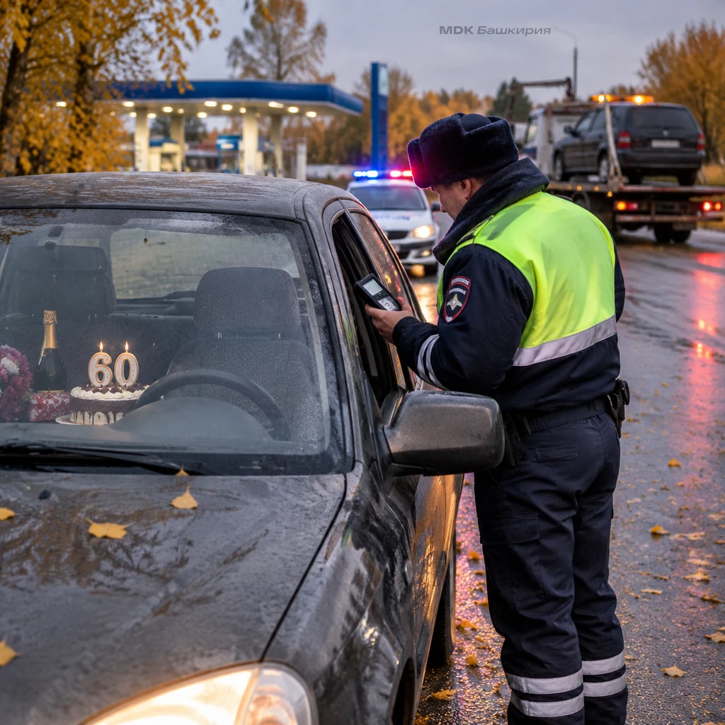 В Башкирии женщина отметила 60-летие и бухая поехала за соляркой