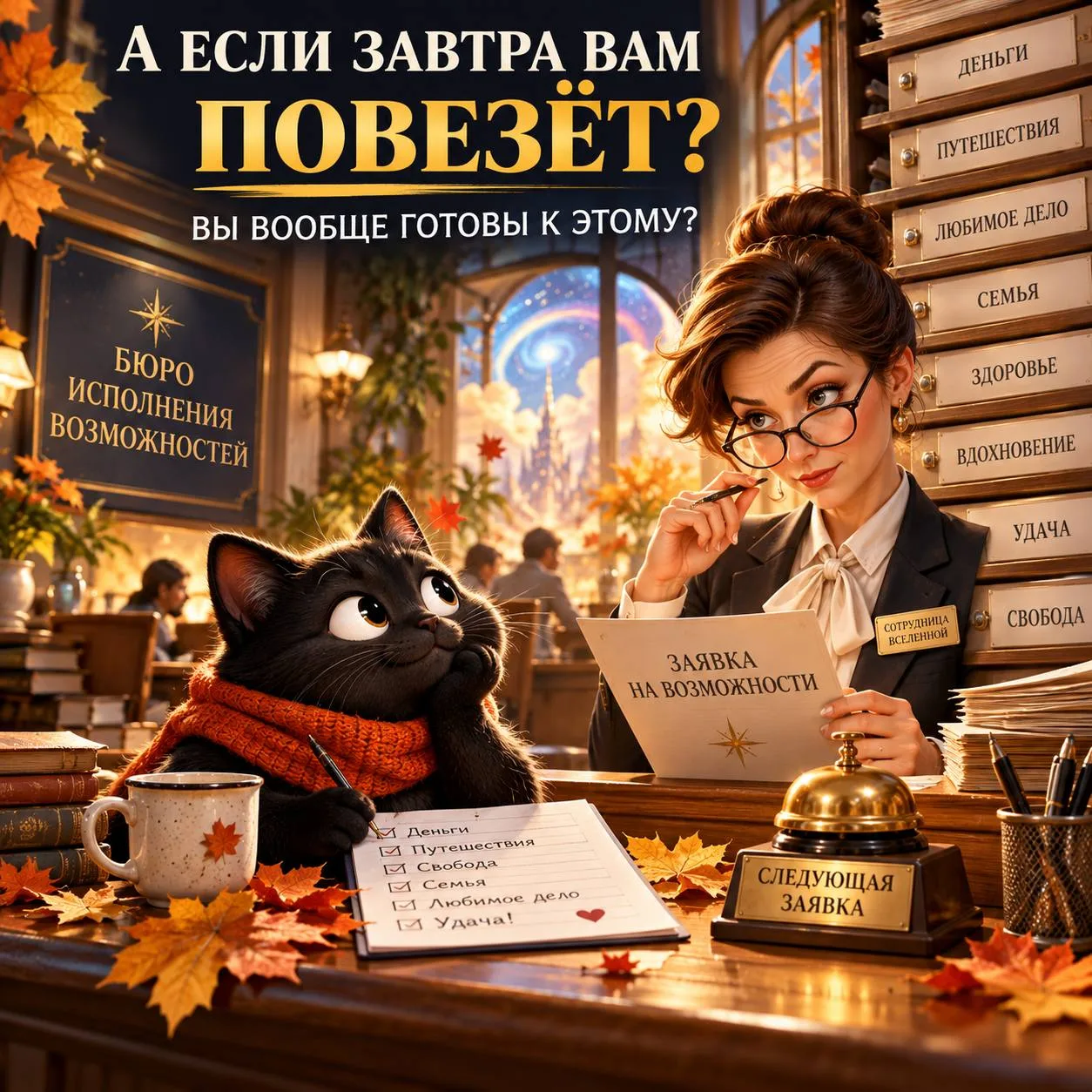 🍀 А ЕСЛИ УДАЧА ПРИДЁТ ЗАВТРА — ВЫ ЗНАЕТЕ, ЧТО С НЕЙ ДЕЛАТЬ?
