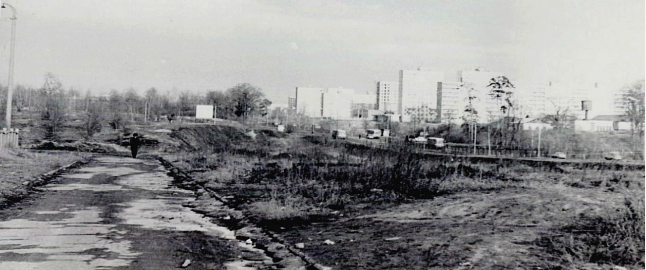 1976 год. Балашиха. Горьковское шоссе. Река Пехорка. мкр ЮЖНЫЙ.