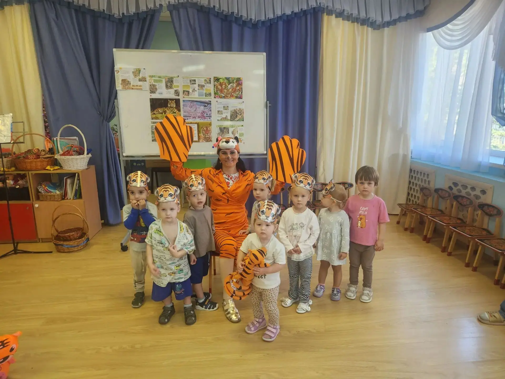🐅 День тигра в группе «Ромашка»: море веселья и тигриного задора! 🐅