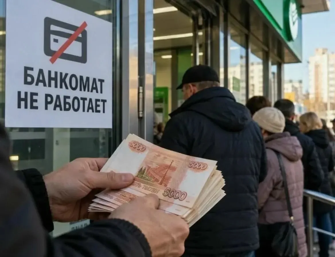 ⚠ Россиян призвали запастись наличными на неделю или даже месяц на случай сбоев в банках