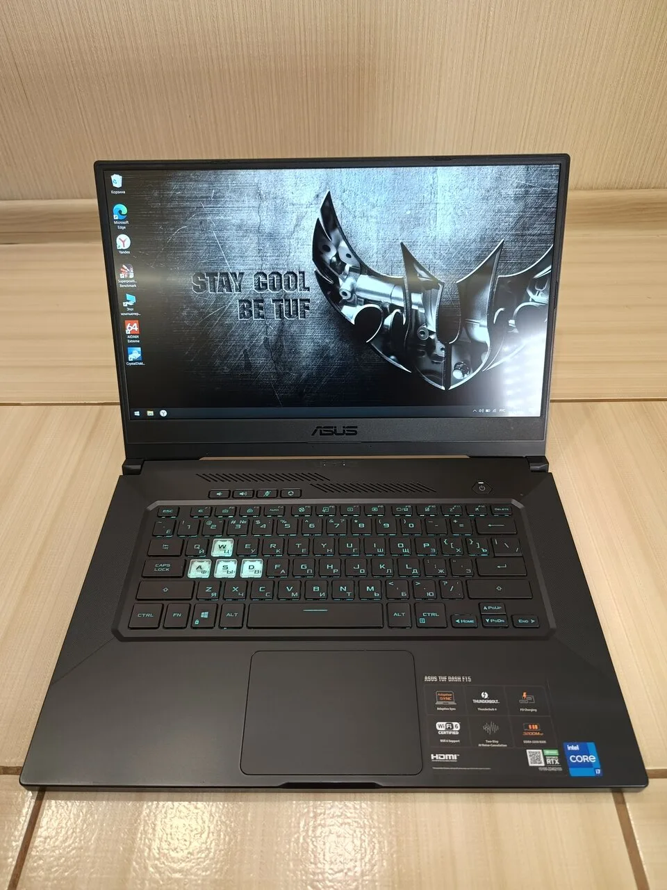 Продам игровой ноутбук Asus TUF Dash F15 FX516PR-HN033, i7 11370H, RTX 3070, 16 Гб, б/у...