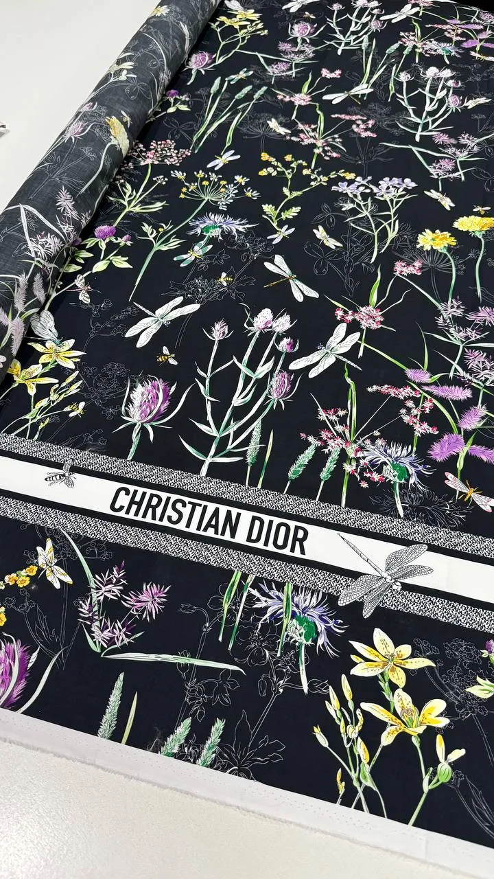 Шёлк с хлопком Dior, сток