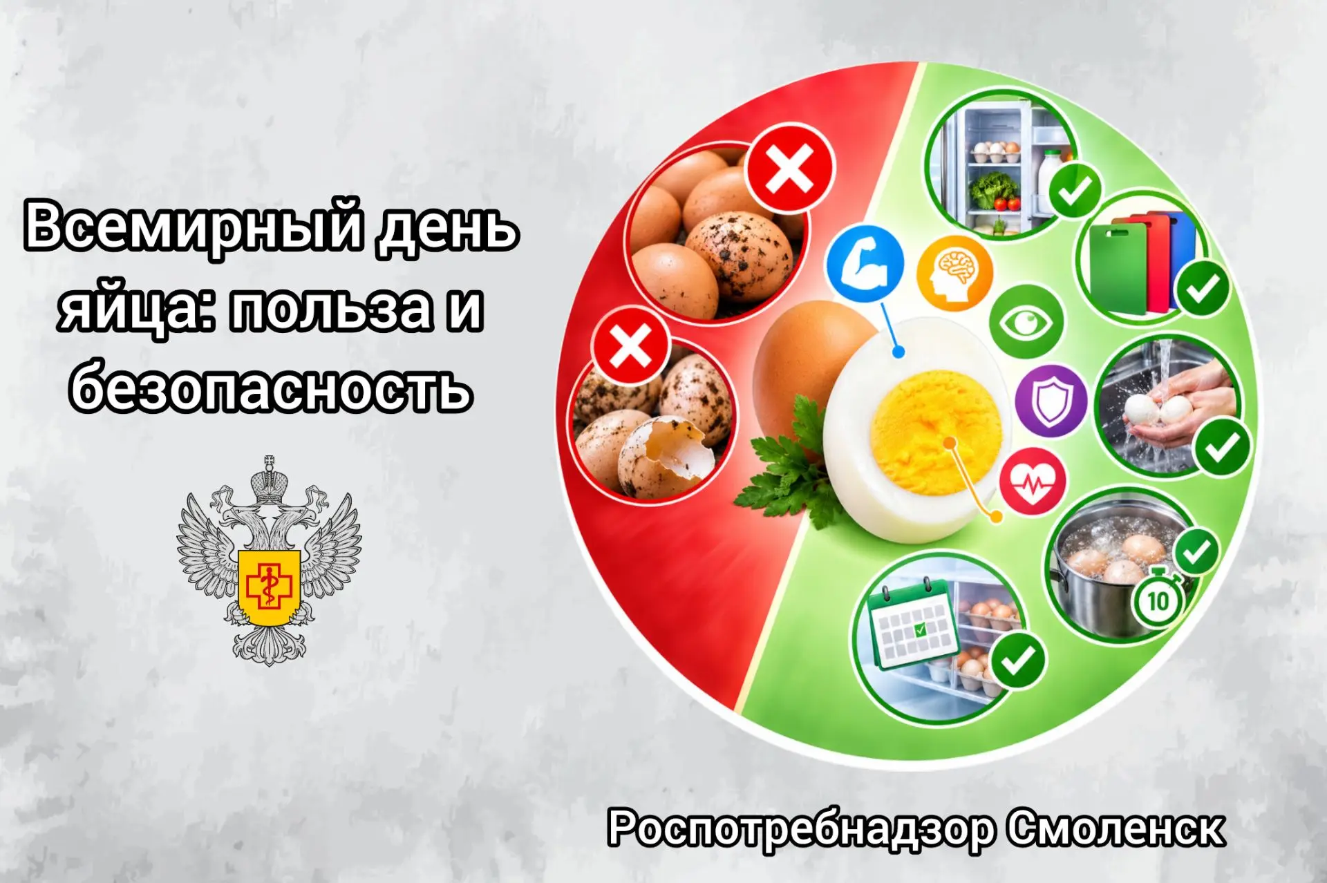 🥚 9 октября — Всемирный день яйца: польза и безопасность