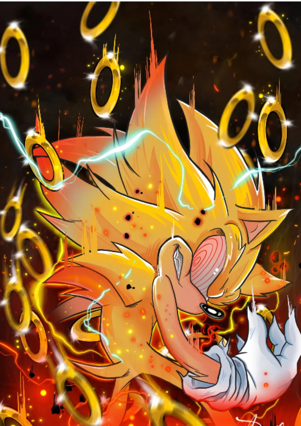 (😸)-Ребят доброе утречко и вот вам Fleetway Sonic