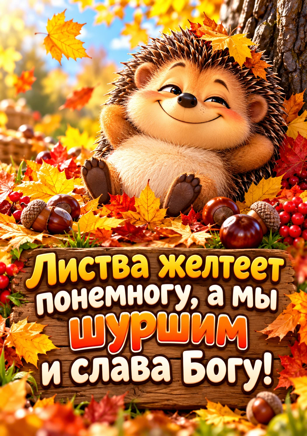 💚💛❤️ Настроение в открытке.