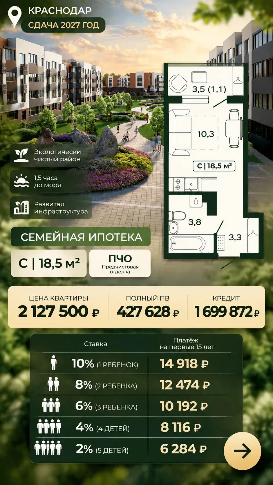 Студии от 2127500