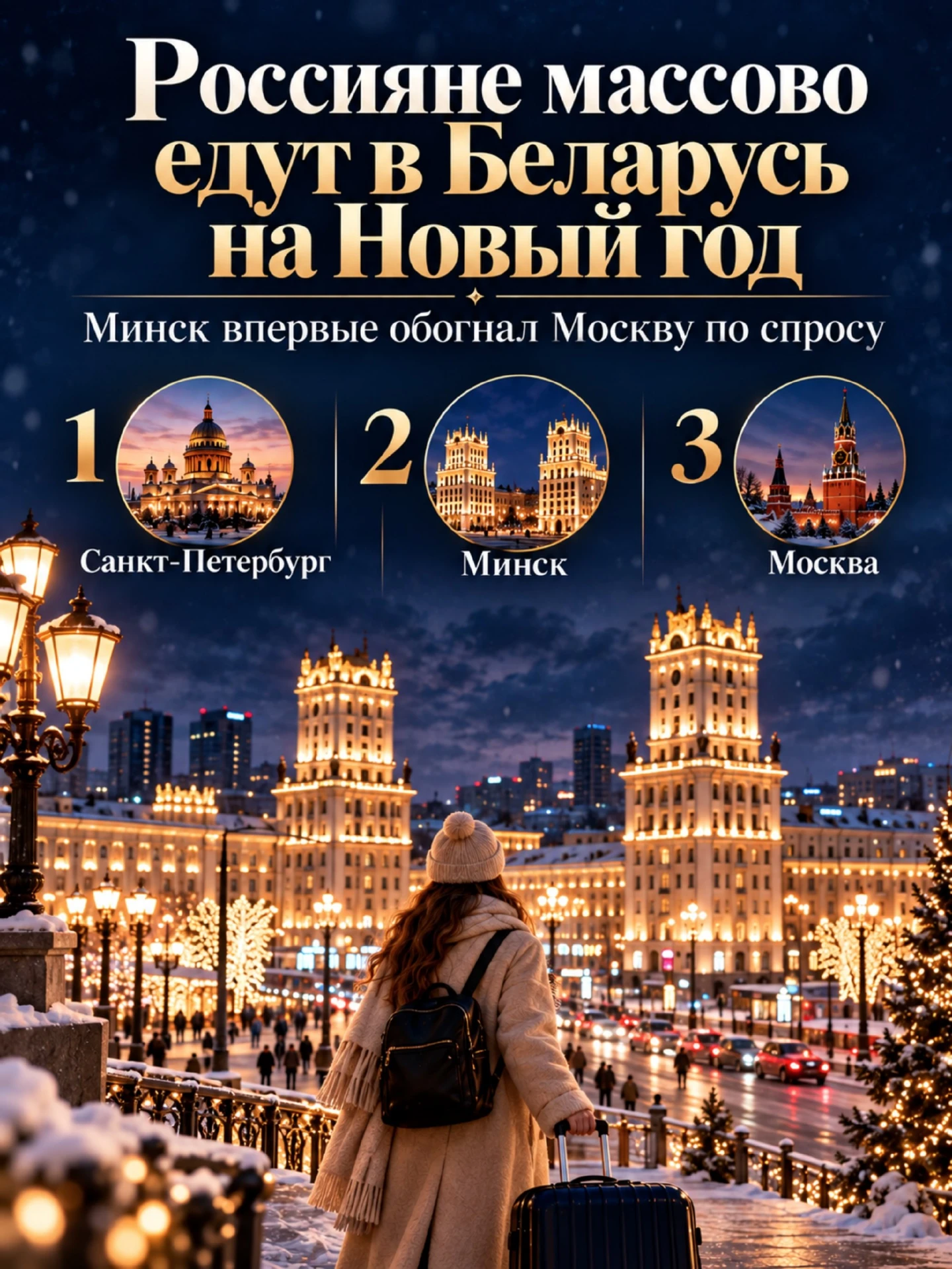 🇧🇾 Россияне массово едут в Беларусь на Новый год — Минск впервые обогнал Москву по сп...