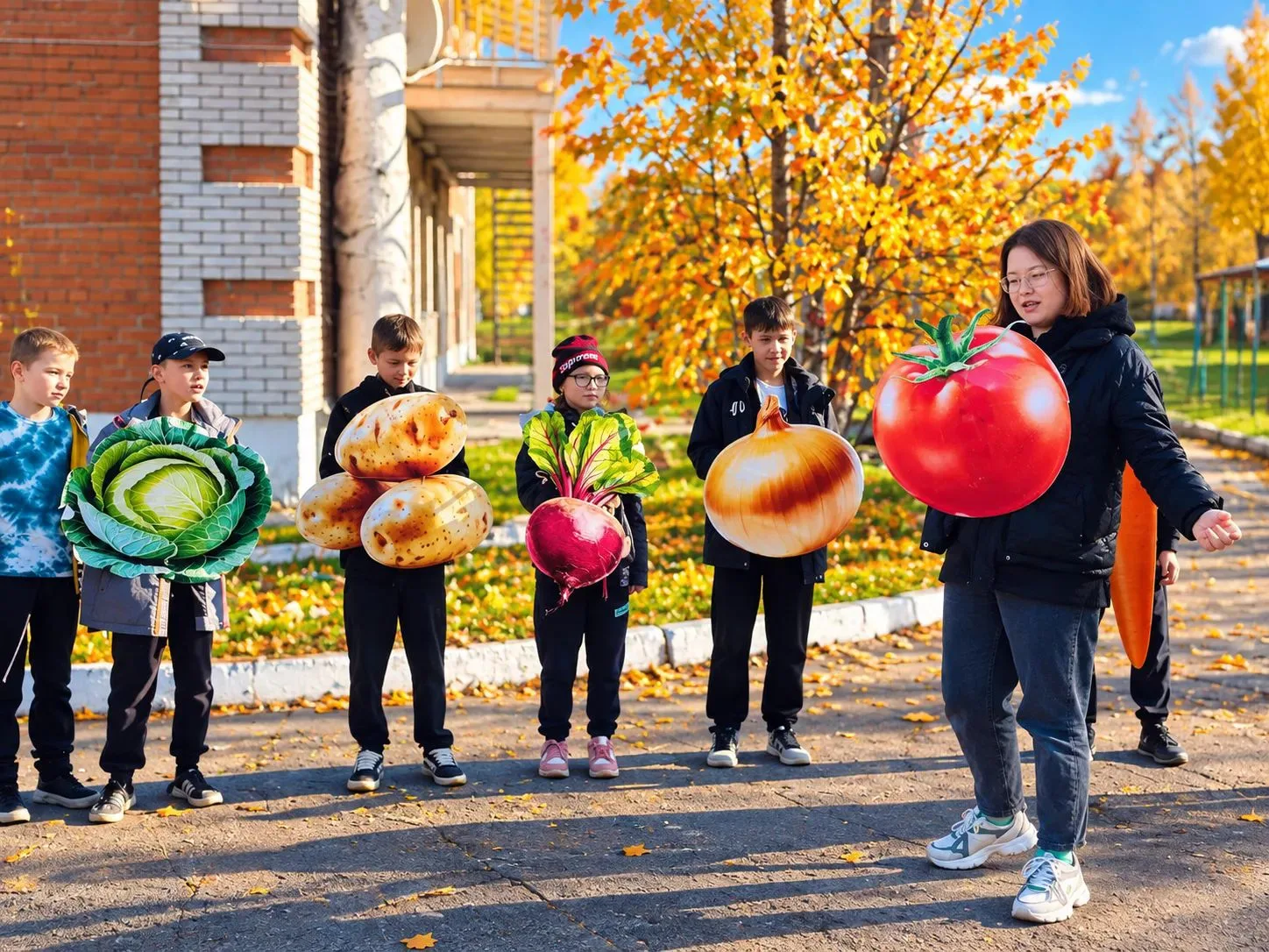 🍂 Наш осенний переполох: сказка, загадки, спортивные игры и Октябрина!