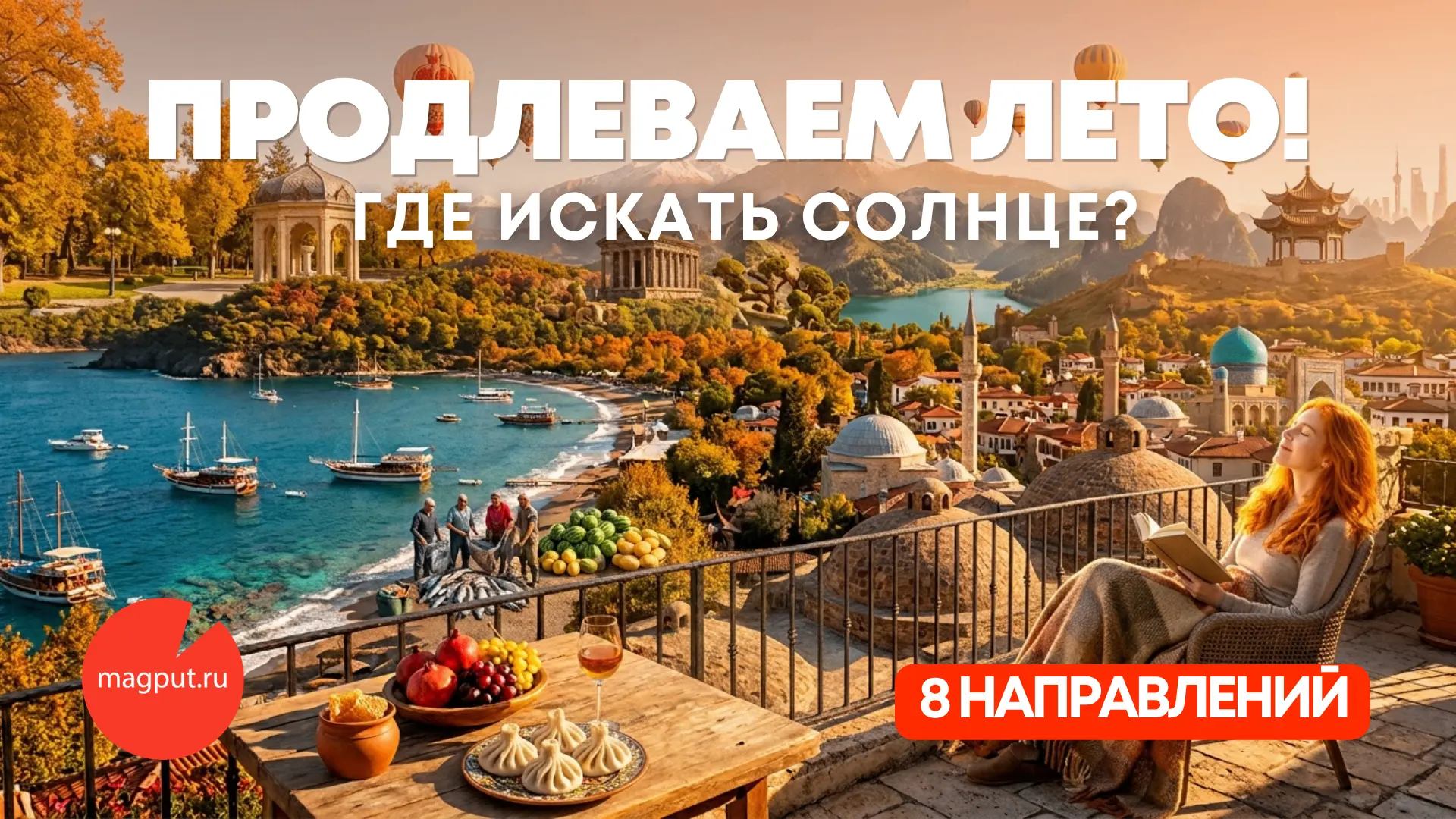 Хмурая погода за окном? Самое время сменить обстановку и продлить бархатный сезон!