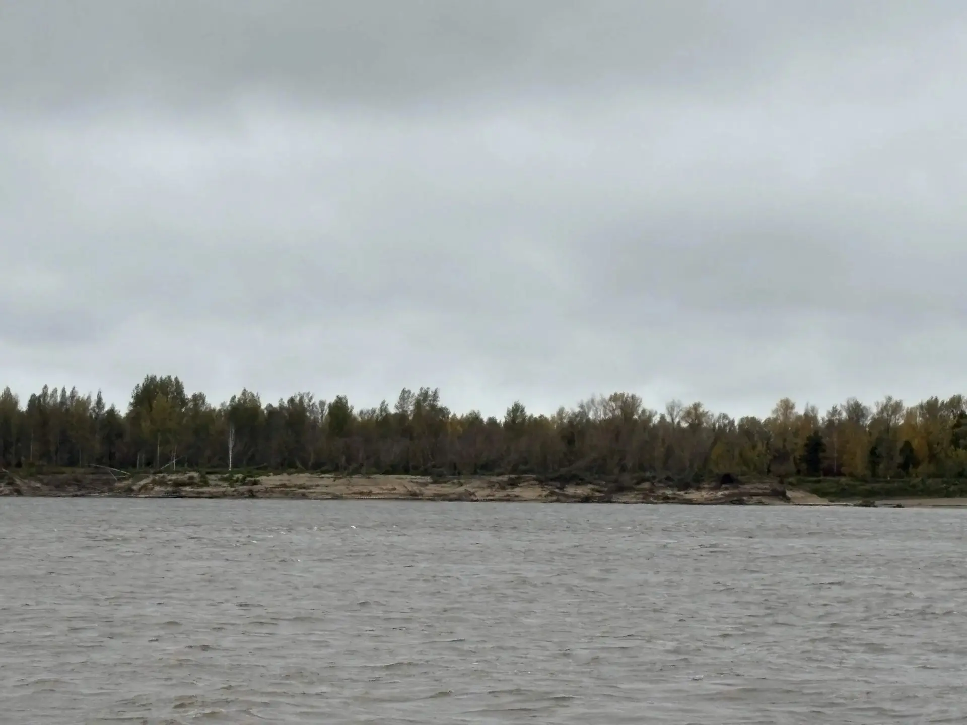 Уровень воды в главной водной артерии региона реке Обь, по данным наблюдений на 16 октя...