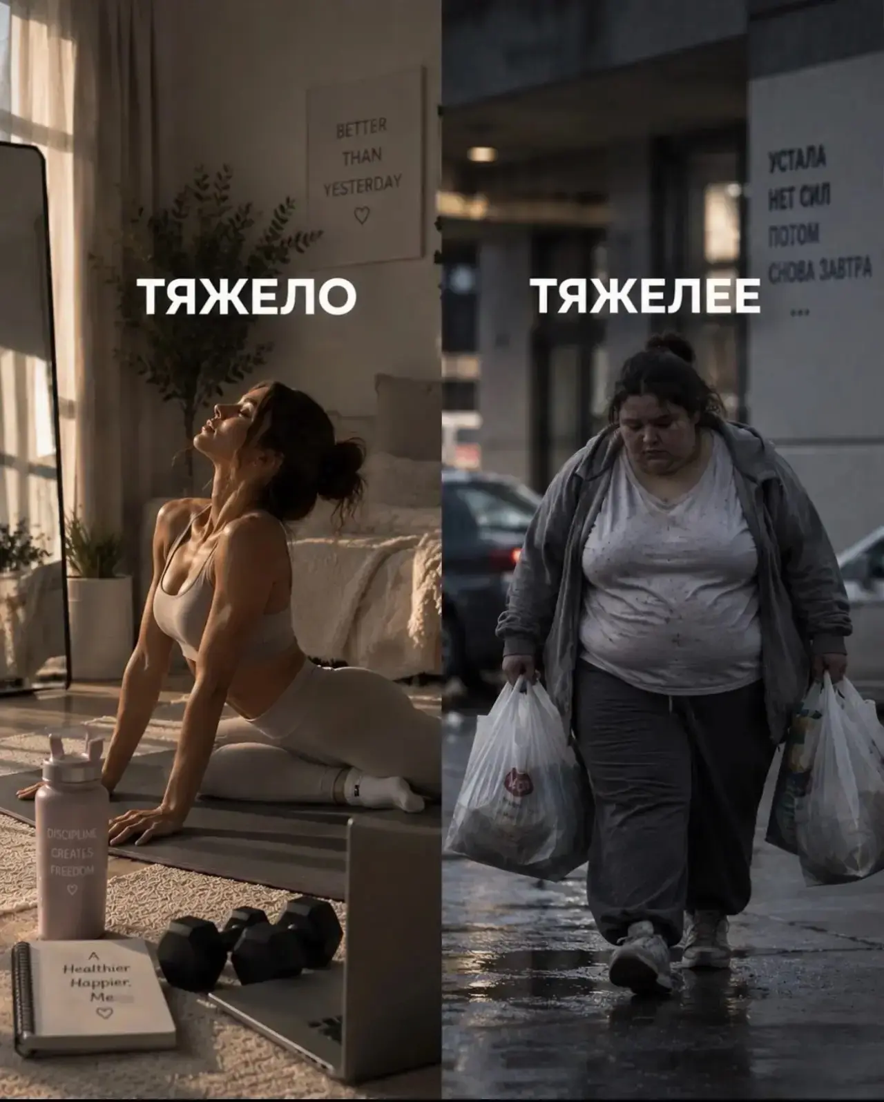 💔 Тяжело жить с большим весом — и это не про внешность, а про то, что тело каждый день...