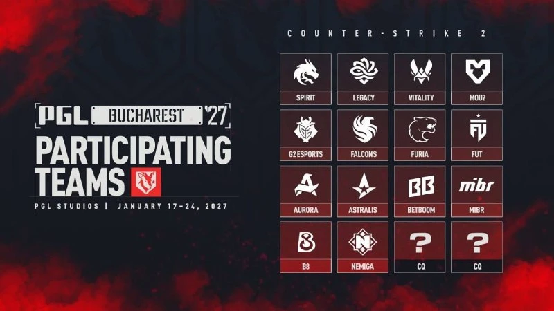 👀 Стали известны инвайты на PGL Bucharest 2027