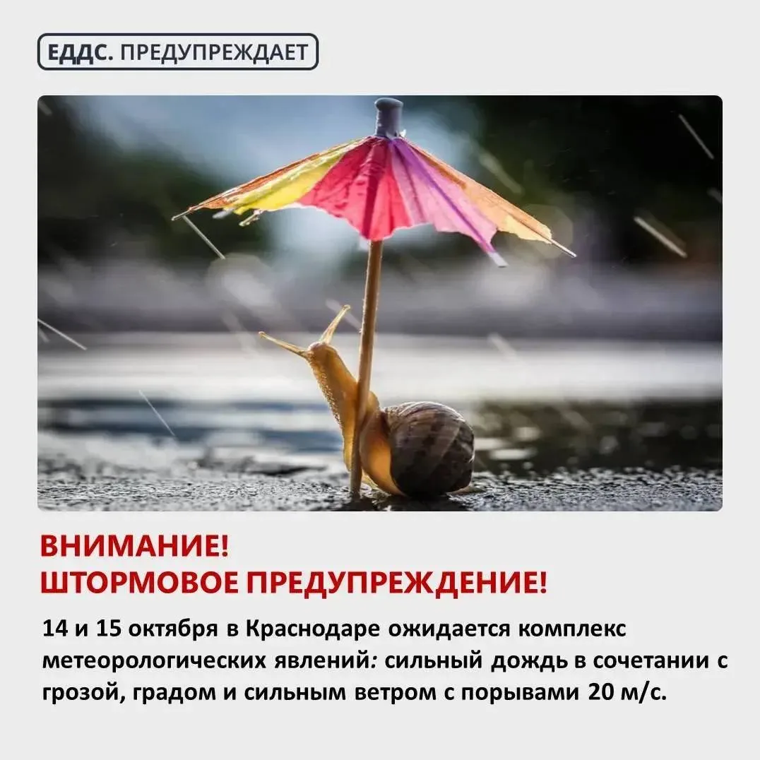 ☔️ Штормовое предупреждение!