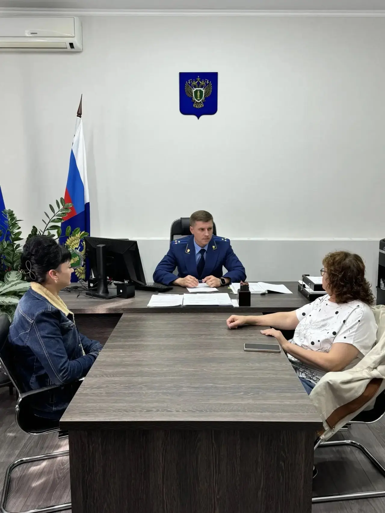 🇷🇺✏️Прокурор Успенского района провел прием участников СВО и членов их семей