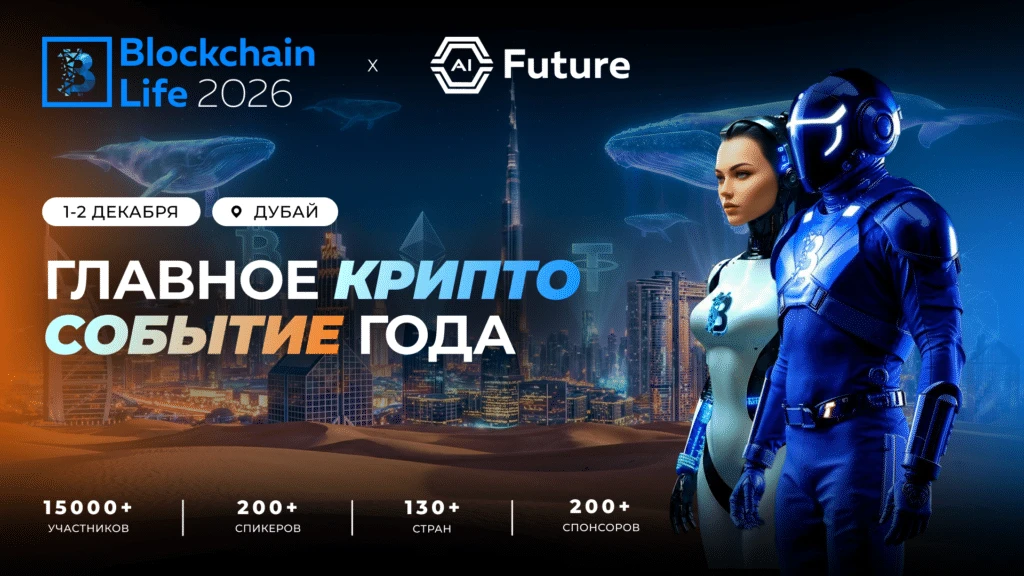 Expert Finance будет на Blockchain Life 2026 — встречаемся в Дубае 1–2 декабря