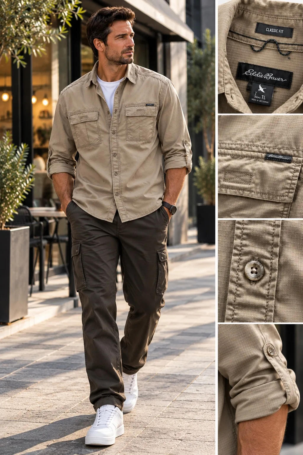 Eddie Bauer — мужская рубашка | L–XL | 1 790 ₽