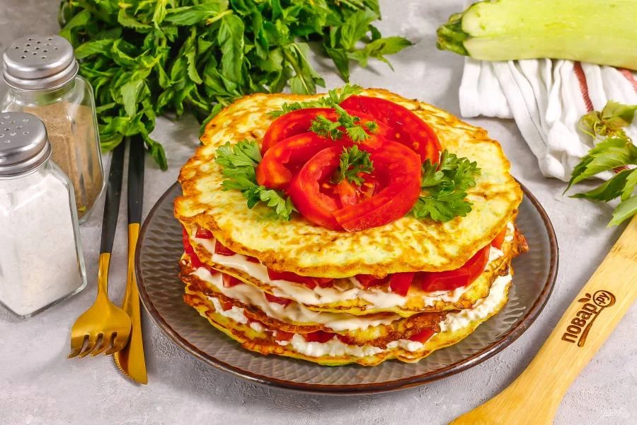 Закусочный тортик из кабачков                                                          ...