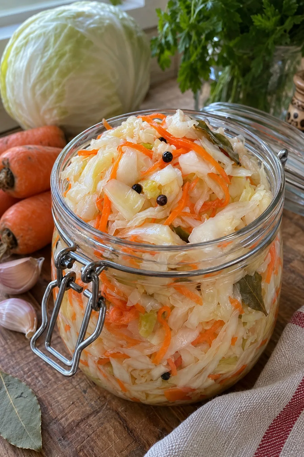 ЗАЛИЛИ МАРИНАДОМ ВЕЧЕРОМ — УТРОМ УЖЕ ХРУСТИТ! 🥬🤤 КАПУСТА, КОТОРУЮ СМЕТАЮТ ПЕРВОЙ