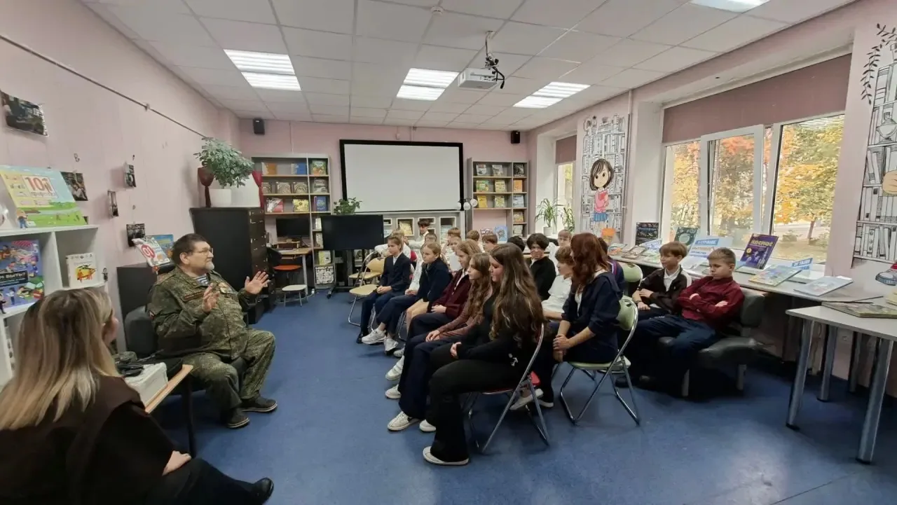 15 октября 6б побывал в детской библиотеке на встрече