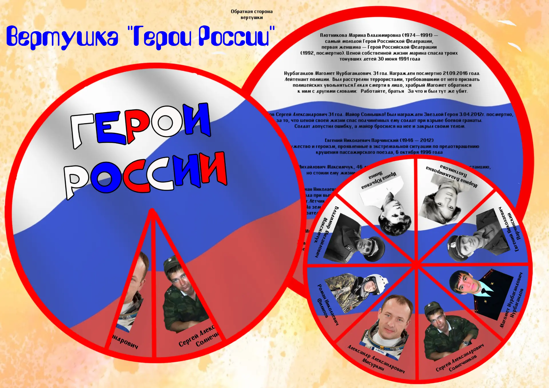 Вертушка "Герои России"