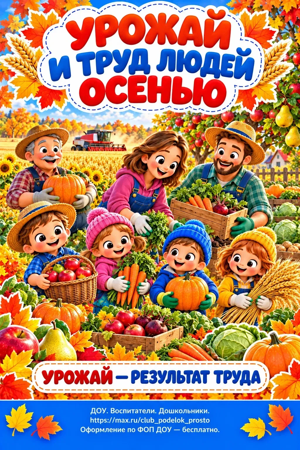 🌻 УРОЖАЙ И ТРУД ЛЮДЕЙ ОСЕНЬЮ!                                                         ...