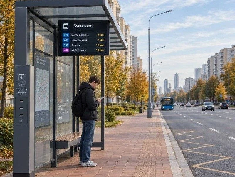 🚌 В Западное Дегунино установили новые остановочные павильоны