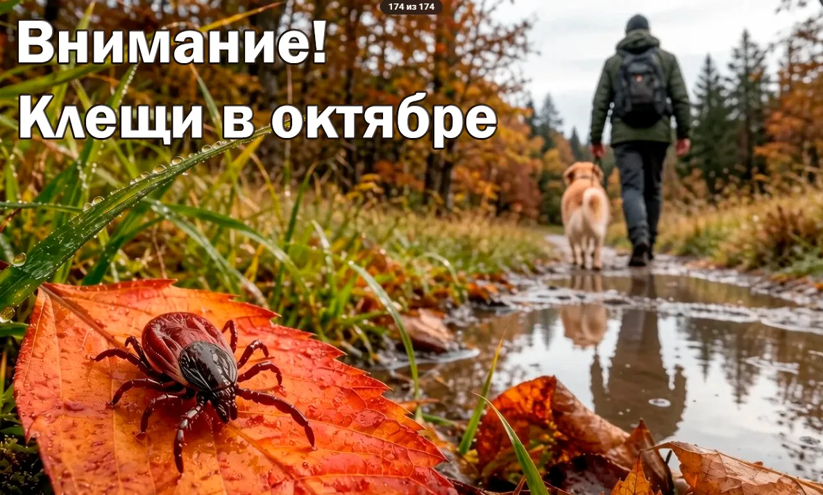 Клещи в октябре: расслабляться рано 🍂