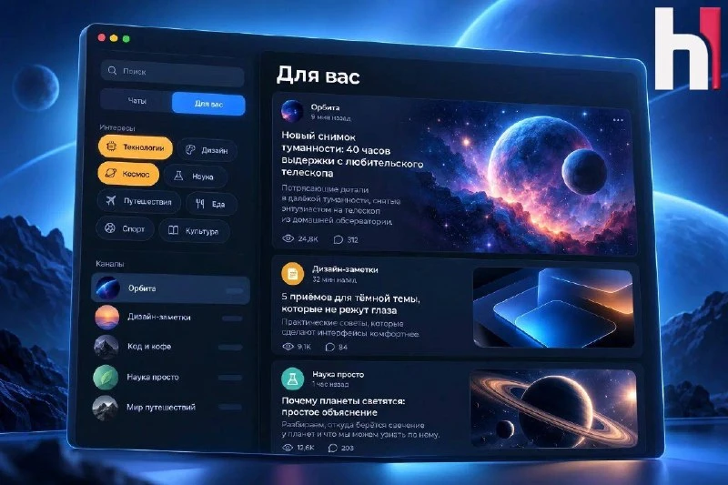 💪  Telegram добавят ленту новостей с персональными рекомендациями — упоминание нового ...