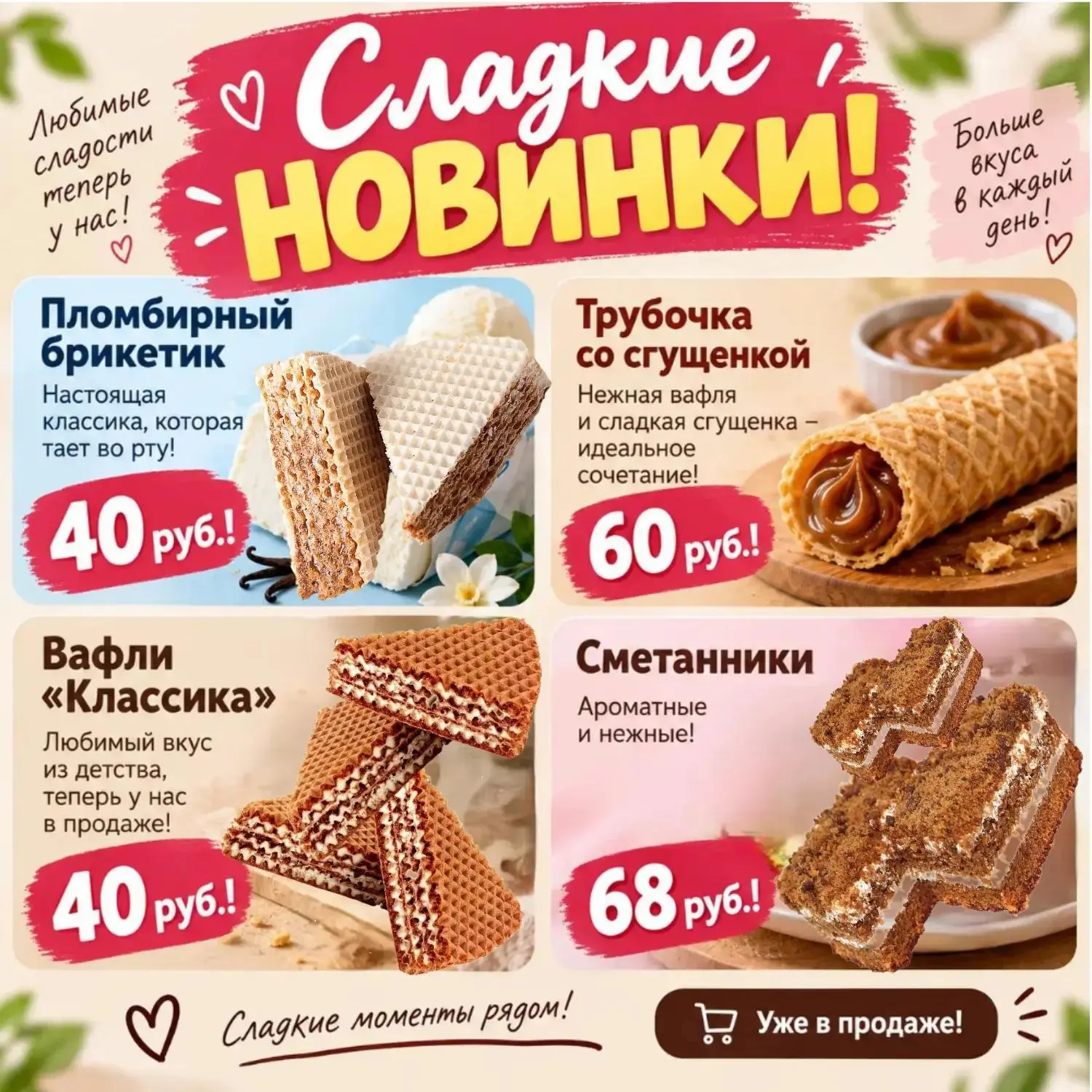 В Олимпийце Сладкие НОВИНКИ!