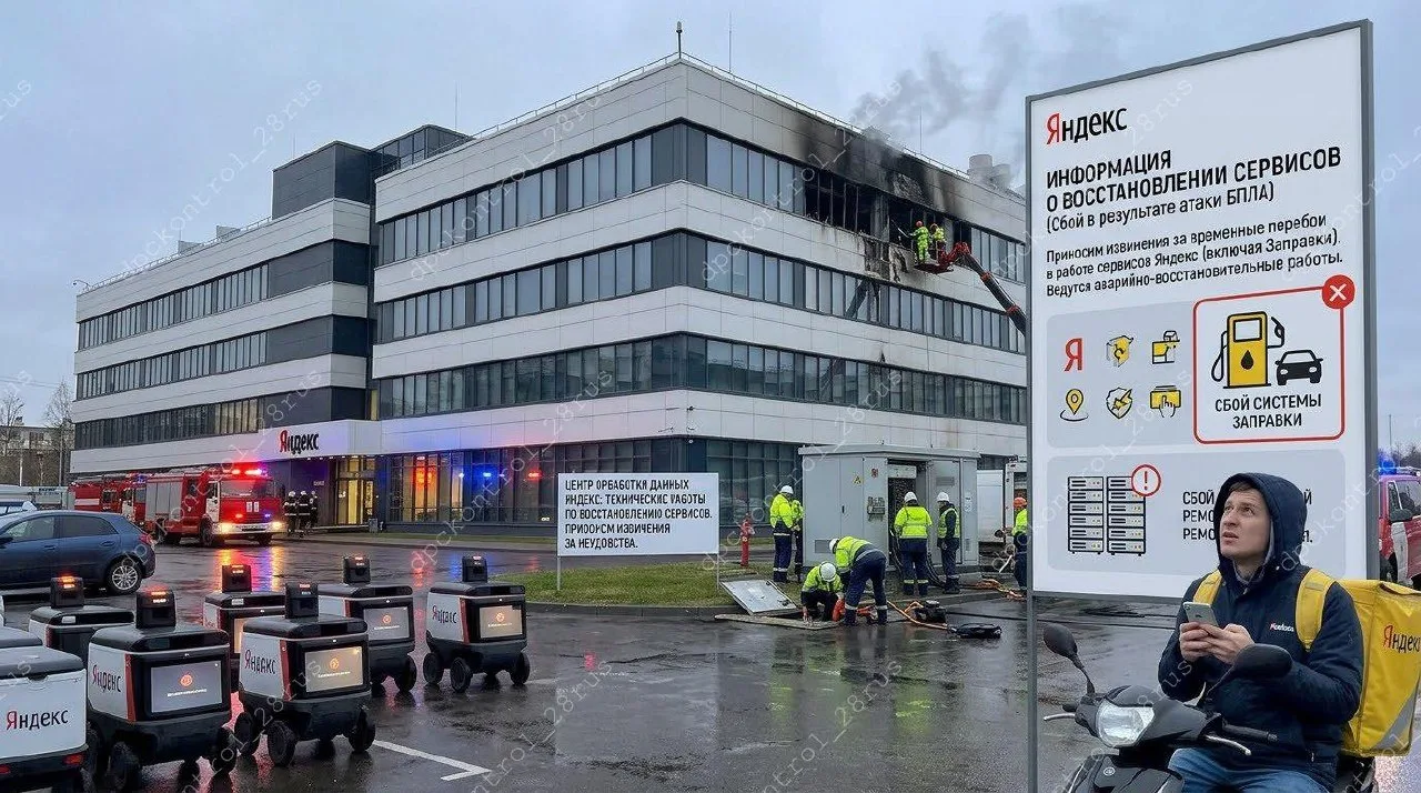 В связи с ударами БПЛА по дата центрам Яндекса, наблюдаются перебои в работе сервисов, ...