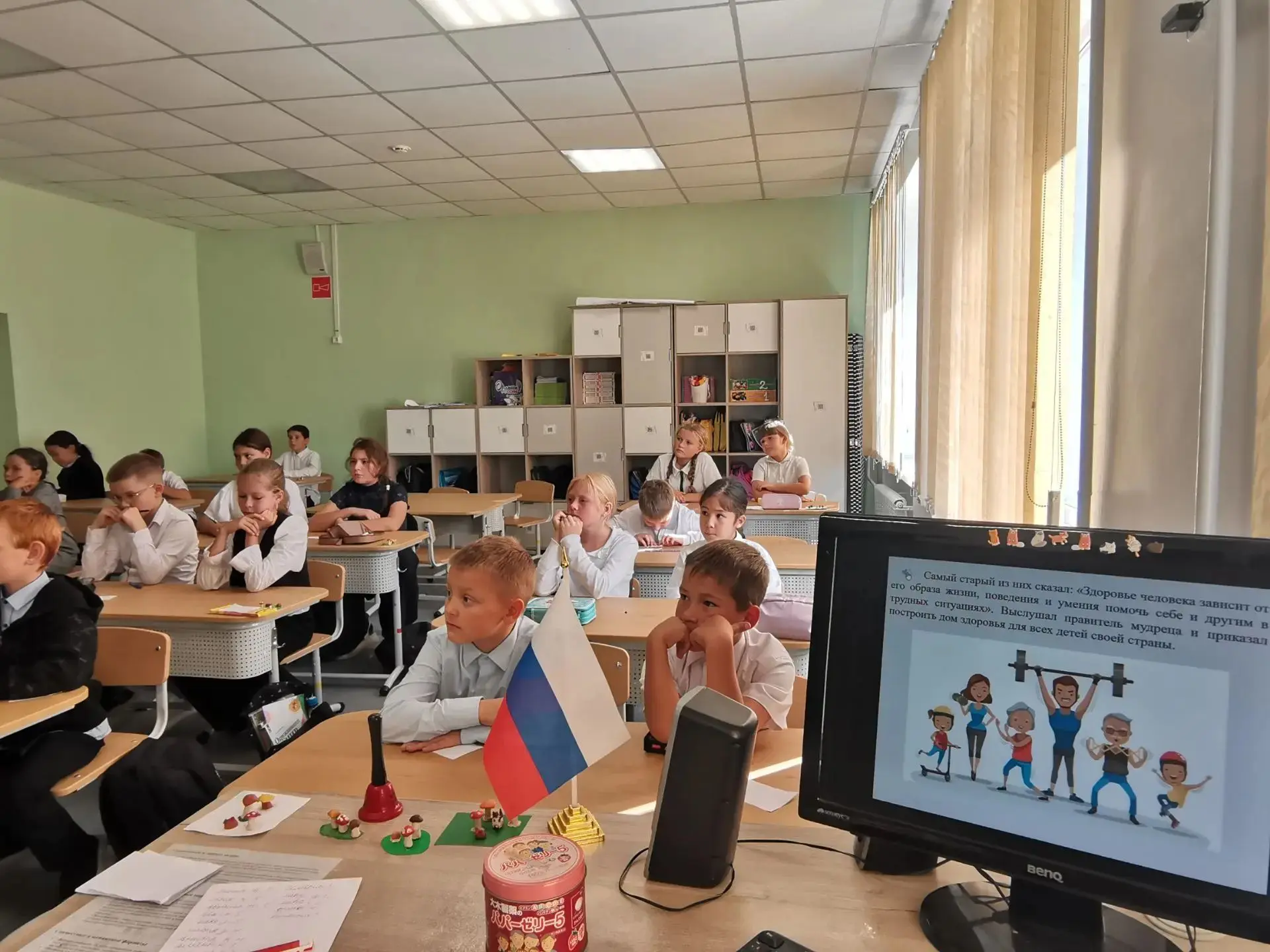 💪Сегодня на классном часе ученики 3а говорили о здоровом образе жизни.