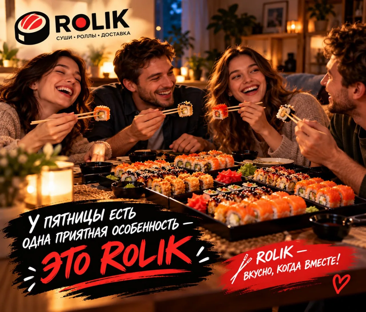 🍣 У пятницы есть одна приятная особенность - это ROLIK