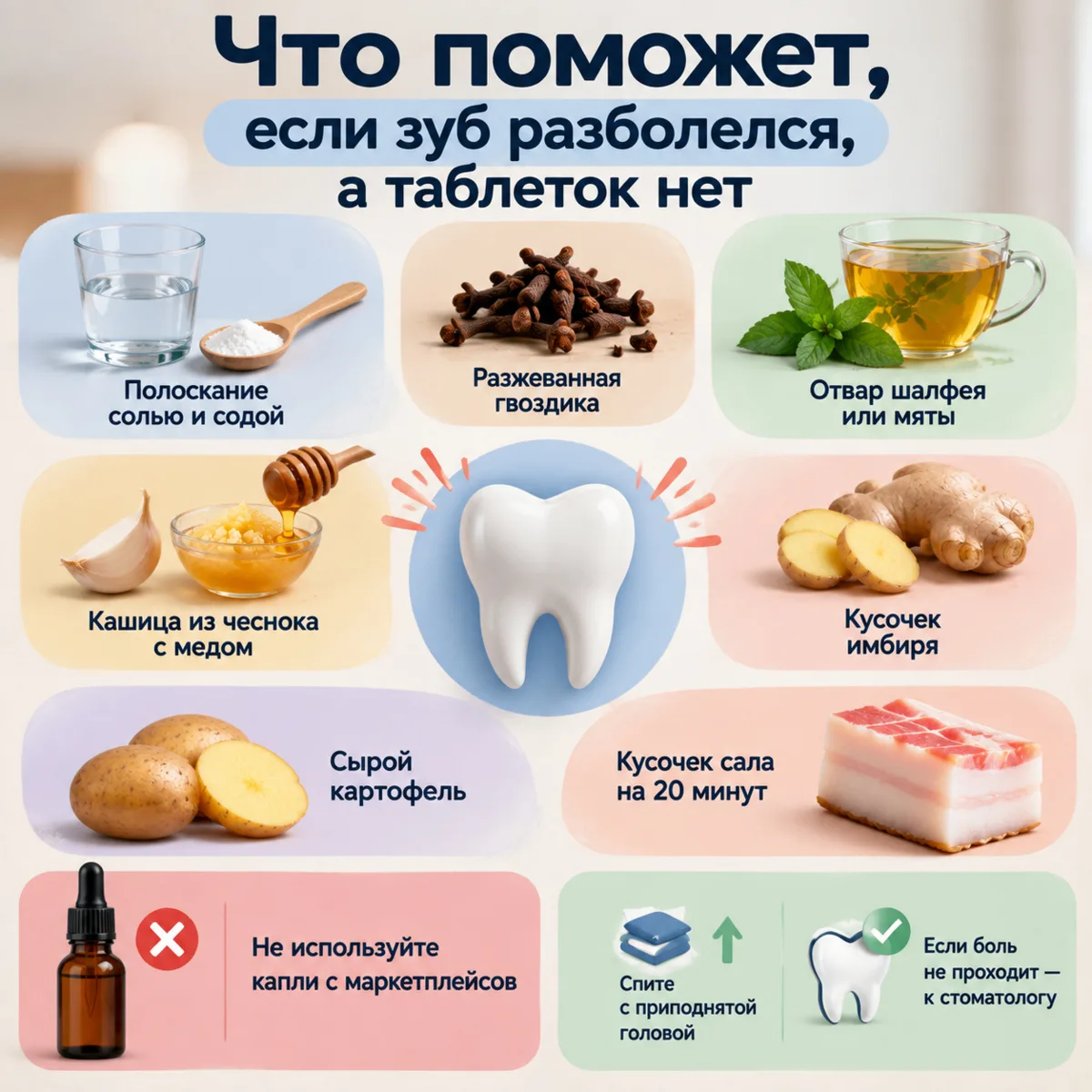 Что делать, если зубная боль застала врасплох