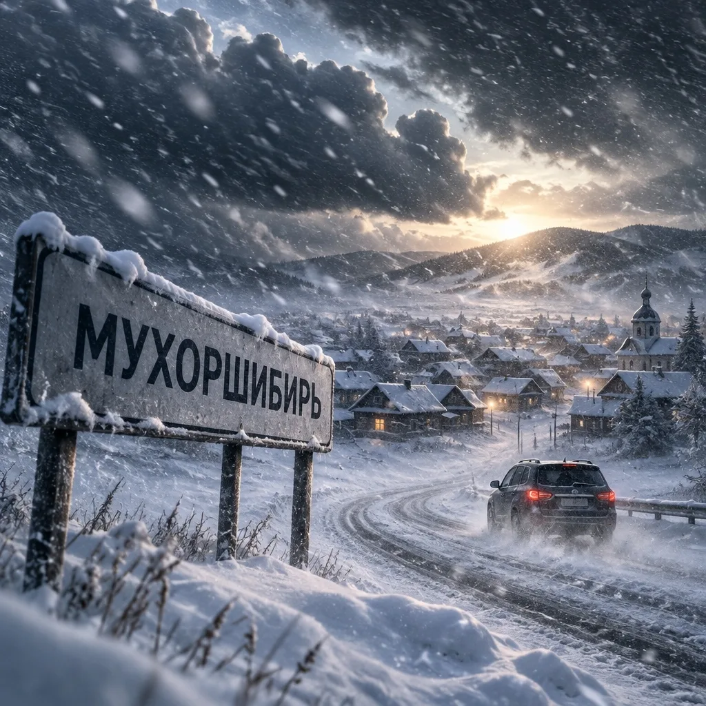 В Мухоршибири выпал снег — зима близко!