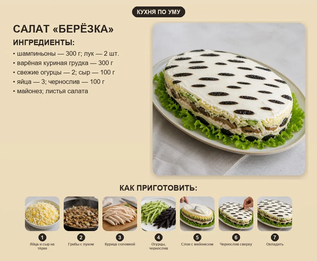 Салат «Берёзка»