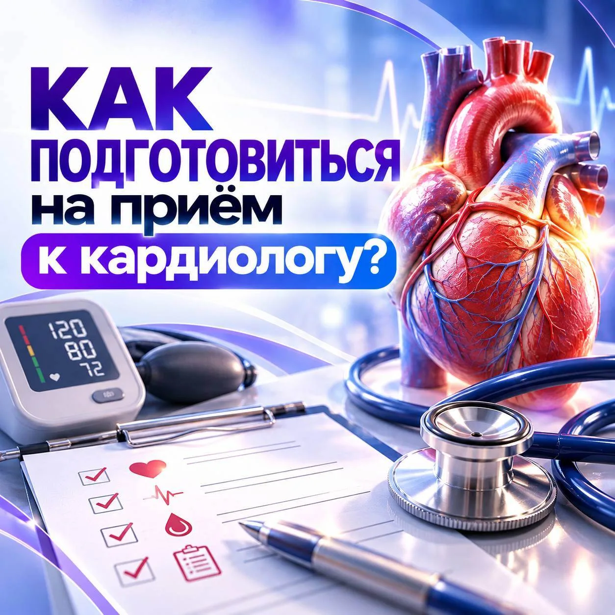 ❤️ Как подготовиться к приёму кардиолога по ОМС?