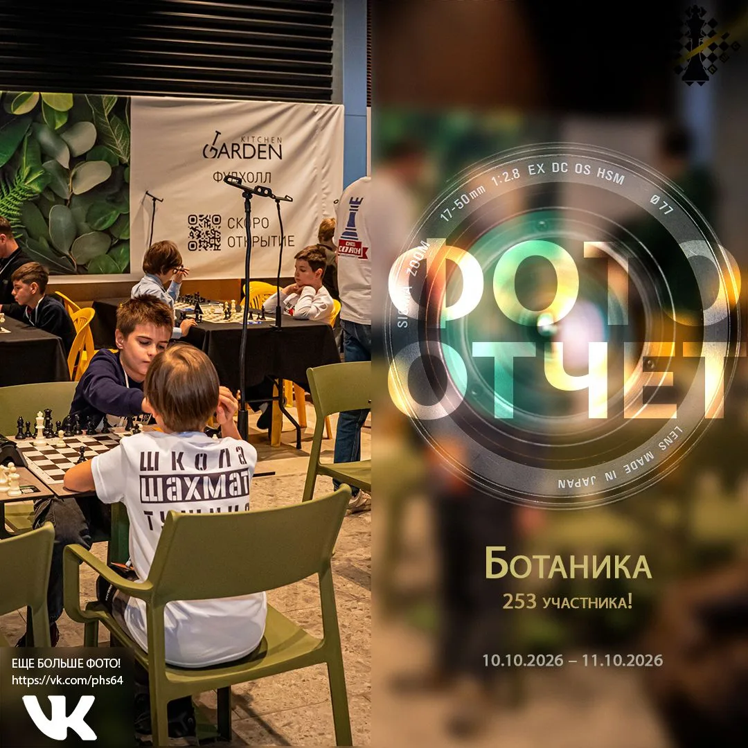 Готов фотоотчет турнира БОТАНИКА, состоявшегося с 10 по 11 октября в ТРЦ Ботаника.