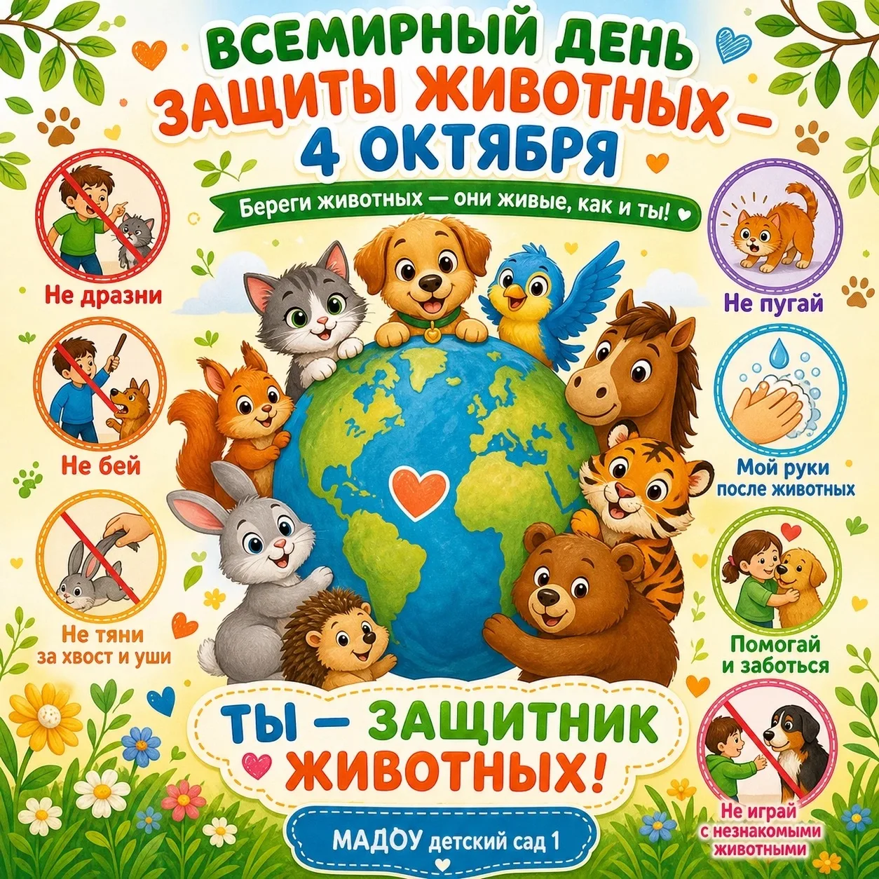 🐾 4 октября — Всемирный день защиты животных 🐾