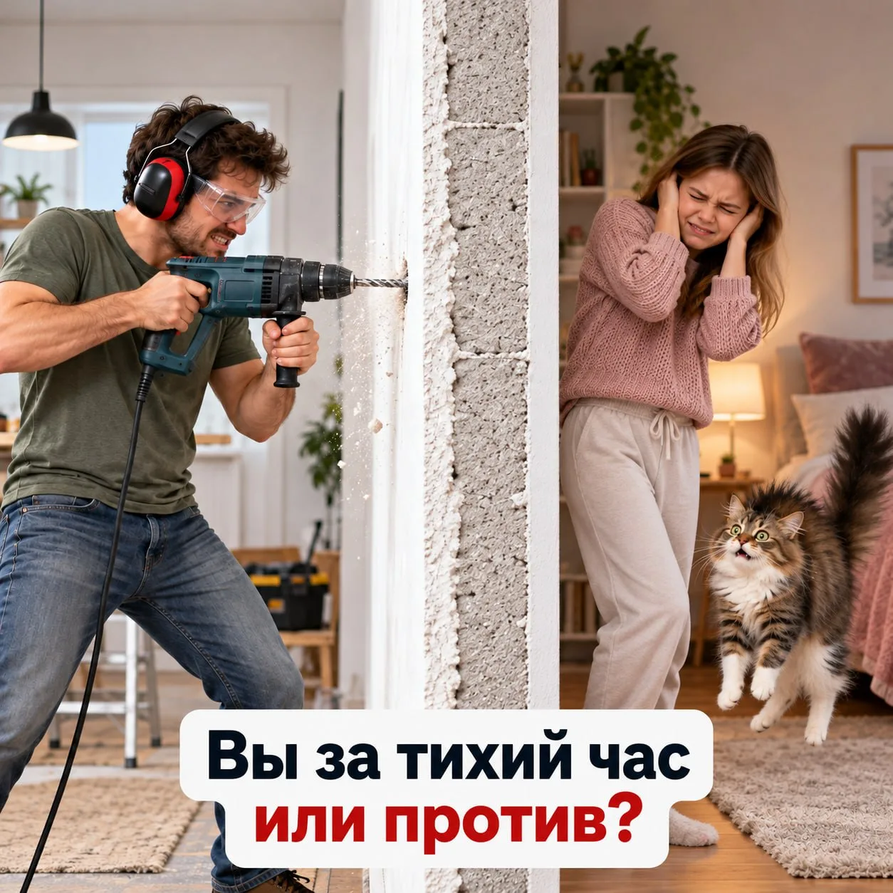 Как вы относитесь к тихому часу в жилых домах? 🏠