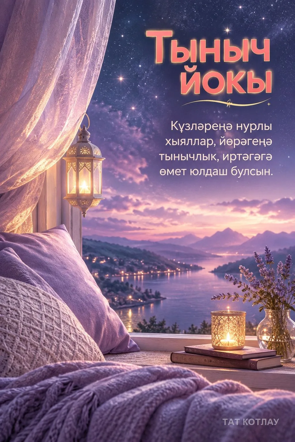 👍 Хәерле Тыныч йокы