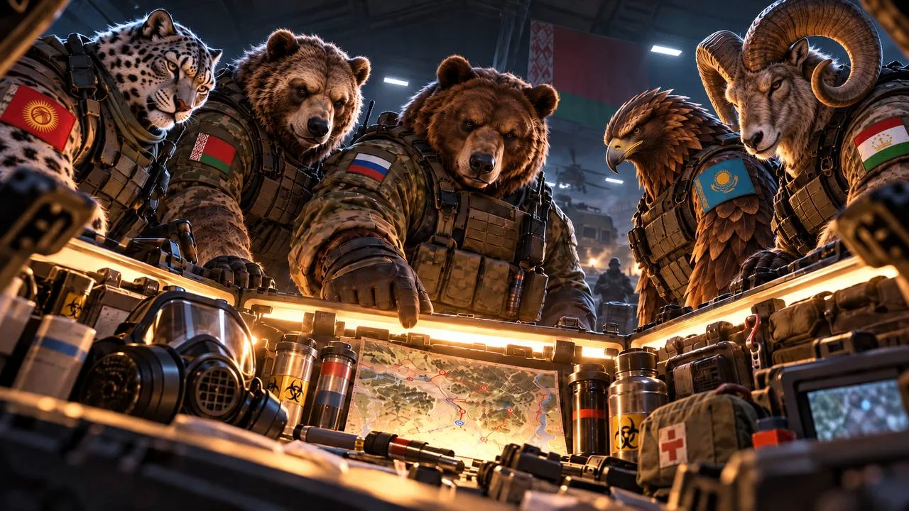 ⚔️ Сегодня, 12 октября, в Беларуси начинается основной этап учений ОДКБ «Нерушимое брат...