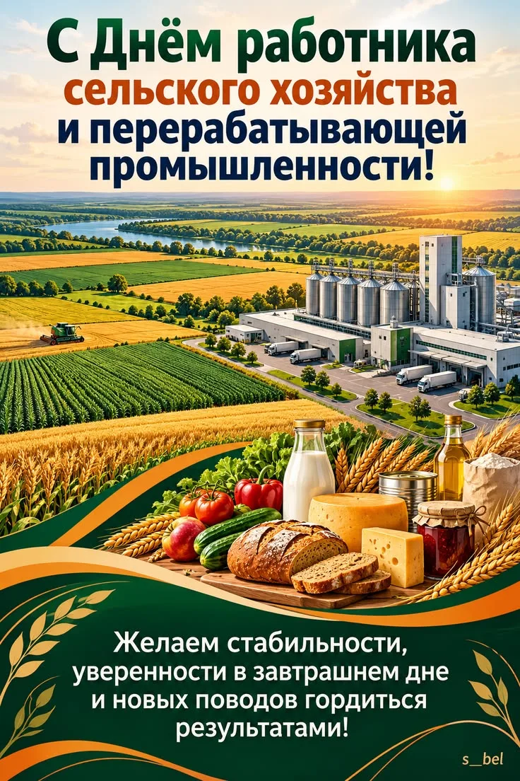 Дорогие труженики села, работники перерабатывающей промышленности, ветераны отрасли!