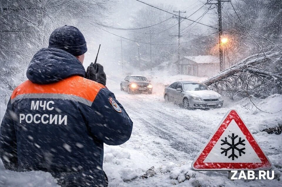 ❄️ Зима наносит удар: МЧС объявило оперативное предупреждение для Забайкалья на 16-18 о...