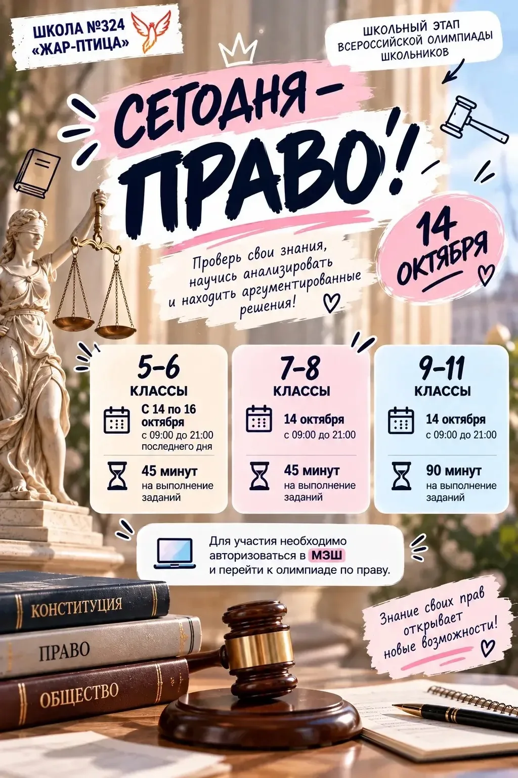 ⚖️ СЕГОДНЯ - ПРАВО! 📚